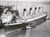 RMS Olympic прибывает в Саутгемптонский терминал Ocean Dock. 1934 год.